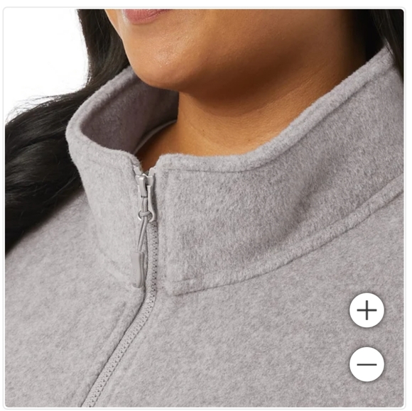 NWT 32 Degrees LIGHT GRAY Brushed Full Wool Jacket Zip Up Coat XXL - Picture 4 of 5